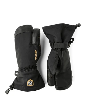 Hestra Army Leather GTX - 3 Vinger Handschoen (Maat - 7, Kleur - Black/Black)
