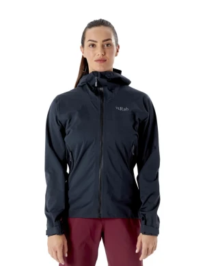 Rab Kinetic 2.0 Waterdichte Jas Dames (Maat - 8, Kleur - Beluga)