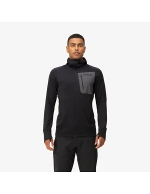 Norrøna Norrona Falketind Power Grid Zip Hood Heren (Maat - L, Kleur - Caviar black)