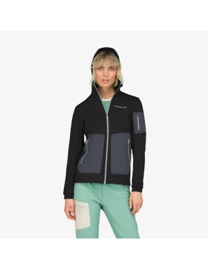 Norrøna Norrona Falketind Warm2 Stretch Hood Dames (Maat - L, Kleur - Caviar black)