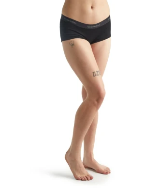 Icebreaker200 Oasis Boy Shorts Dames (Maat - L, Kleur - BLACK)