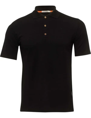 Aclima LeisureWool Pique Poloshirt Heren (Maat - L, Kleur - Jet Black)