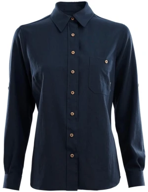 Aclima LeisureWool Woven Shirt Dames (Maat - XL, Kleur - Navy Blazer)