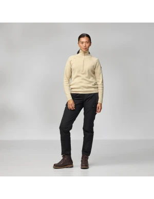 Fjällräven Fjallraven Övik Lite Half Zip Dames (Maat - S, Kleur - Light beige)