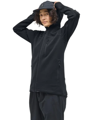 Haglofs Rosson Mid Hood Dames (Maat - M, Kleur - True black)