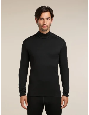 Icebreaker 260 Tech LS Turtleneck Shirt Heren (Maat - L, Kleur - BLACK)