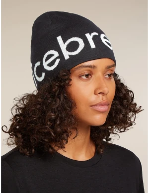 U Merino Icebreaker Beanie (Maat - OS, Kleur - Black/Ecru Hthr)