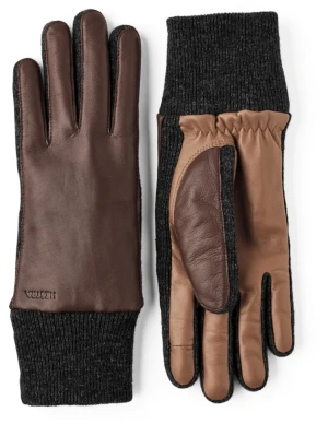 Hestra Jeanne Handschoen Dames (Maat - 6, Kleur - Chestnut/Cork)
