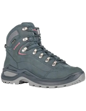 Lowa Renegade Evo GTX Mid Wandelschoenen Dames (Maat - 3, Kleur - Steelblue/Oldrose)