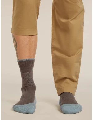 Icebreaker Hike+ Medium Crew Sokken Heren (Maat - S, Kleur - Porci/Flintblue)