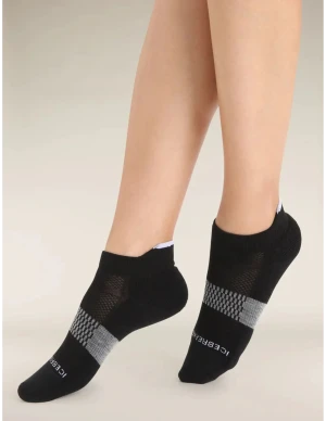 Icebreaker Multisport Light Mini Sokken Dames (Maat - L, Kleur - Blck/Snw/Mtrhth)