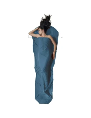 Cocoon Mummy Liner, 100% Lyocell (Maat - 241 x 90/56 cm, Kleur - Mystic blue)