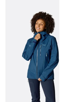 Rab Downpour Mountain Waterdichte Jas Dames (Maat - 10, Kleur - Tempest Blue)
