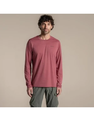 Craghoppers Nosilife Abel LS T-Shirt Heren (Maat - XL, Kleur - Atlas Red)
