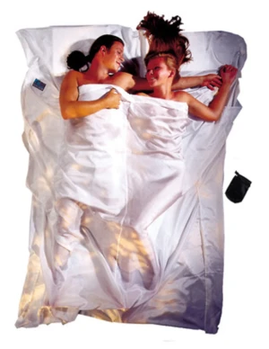 Cocoon Travelsheet Double, 100% Silk (Maat - 220 x 180 cm, Kleur - Natural)