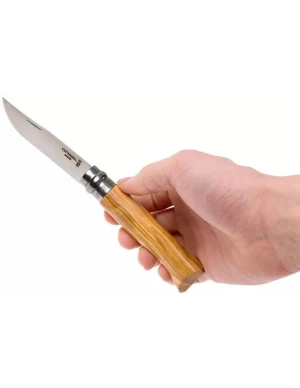 Opinel Luxury N°08 Zakmes (Maat - 8, Kleur - Olive)