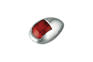 LEDAutolamps Led Autolamps Marine Navigasjonslys Rød Krom