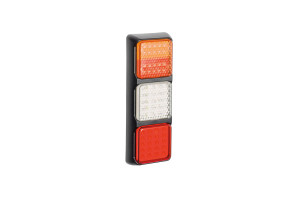 LEDAutolamps Led Autolamps M80 Baklykt Trippel Sort Vertikal Brakett