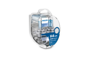 Philips H4 Whitevision Ultra Halogen Pæresett