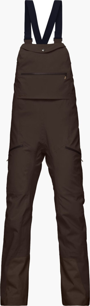 NORRONA TAMOK GORE TEX PERFORMANCE SHELL BIB W COFFEEE BEAN S