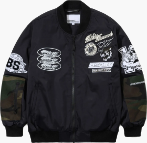 Bs Rabbit 2oz Insulated Varsity Jacket FSTP BLACK CAMO L