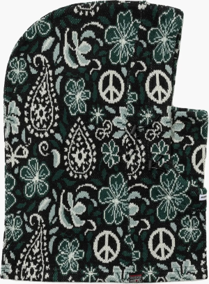 BS RABBIT JACQUARD DOUBLE STRING HOODWARMER