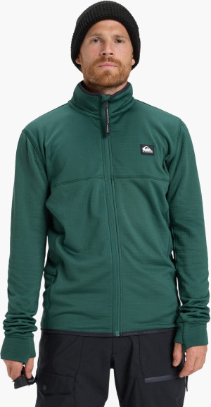 QUIKSILVER STEEP POINT FZ FLEECE  - TREKKING GREEN - Man