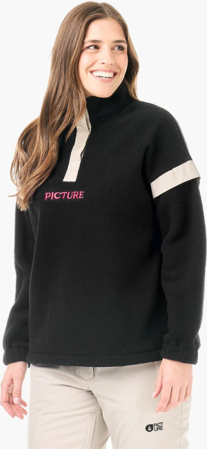 PICTURE VELORA 1/4 FLEECE BLACK