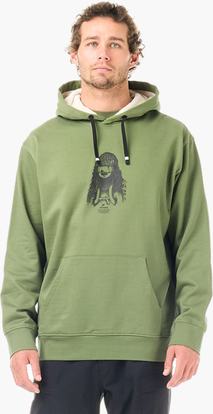 PICTURE D&amp;S PLUSH HOODIE  - OLIVINE - Man