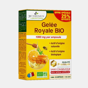 3 CHÊNES GELEIA REAL BIO 20 AMPOLAS