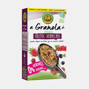 CEM POR CENTO A GRANOLA+ FRUTOS VERMELHOS SEM ACUCAR 350g