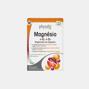 PHYSALIS MAGNESIO + K2 + D3 30 COMPRIMIDOS