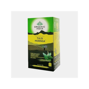 ORGANIC INDIA INFUSAO BIO TULSI MORINGA 25 SAQUETAS