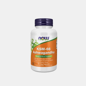 NOW KSM-66 ASHWAGANDHA 600mg 90 CAPSULAS VEGETAIS