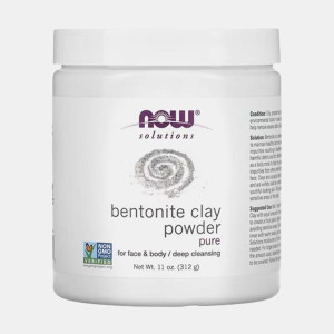 NOW PURE BENTONITE CLAY POWDER 312g