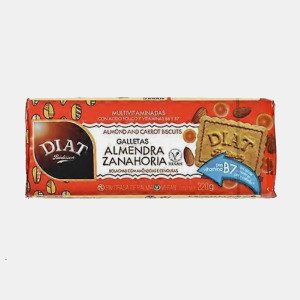 DIAT Rádisson BOLACHAS COM AMENDOAS E CENOURAS VEGAN 220g