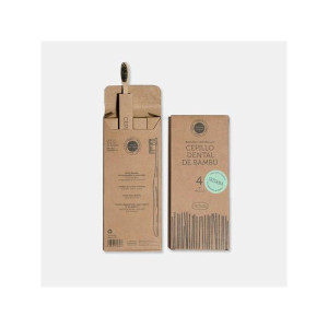 BBO IRISANA ESCOVA DENTES BAMBU CARVAO ACTIVO PACK FAMILIA 4UN