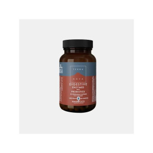 TERRA NOVA DIGESTIVE ENZYME WITH MICROFLORA 50 CAPSULAS