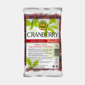 CEM POR CENTO BAGAS DE CRANBERRY 125G