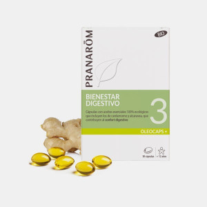 PRANAROM OLEOCAPS 3 - BEM ESTAR DIGESTIVO 30 CAPSULAS