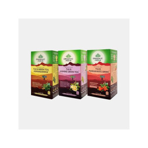 TULSI TRIO CHAS VERDES ORGANIC INDIA