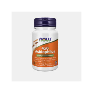 NOW PROBIOTIC 4x6 ACIDOPHILUS 60 CAPSULAS