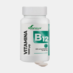 SORIA NATURAL® VITAMINA B12 1000mcg 200 COMPRIMIDOS VEGAN