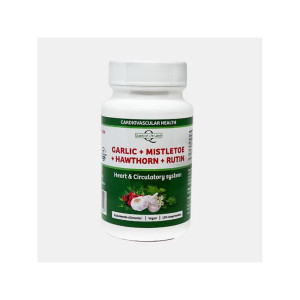 QUALITY OF LIFE LABS GARLIC MISTLETOE HAWTHORN RUTIN 120 COMPRIMIDOS