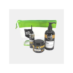 REAL NATURA COSMETICS KIT BOMBA CAFE - CHAMPO REPARADOR+TONICO CAPILAR+MASCARA