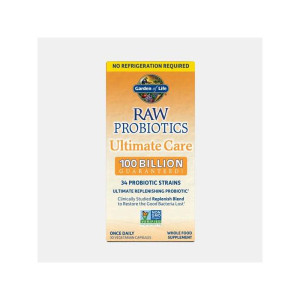 GARDEN OF LIFE RAW PROBIOTIC ULTIMATE CARE 100 BILLION 30 CAPS
