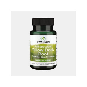 SWANSON FULL SPECTRUM YELLOW DOCK ROOT 400mg 60 CAPSULAS