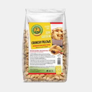 CEM POR CENTO CRUNCHY PILLOWS RECHEIO CHOCOLATE SEM GLUTEN  250g