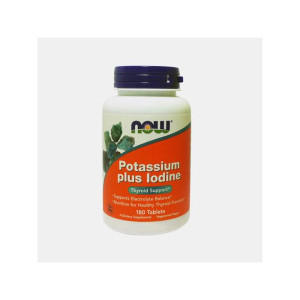 NOW POTASSIUM PLUS IODINE 180 COMPRIMIDOS