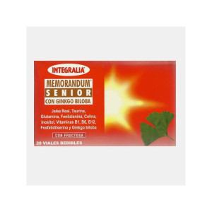INTEGRALIA MEMORANDUM SENIOR COM GINKGO BILOBA 20 AMPOLAS